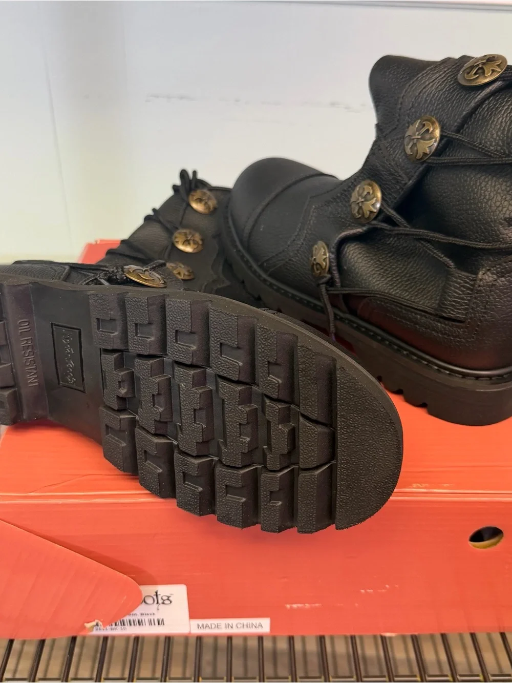 House of Andar black leather